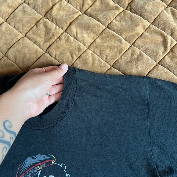 Vintage Betty Boop Motorcycle Tee Medium Black - Picture 6 of 9